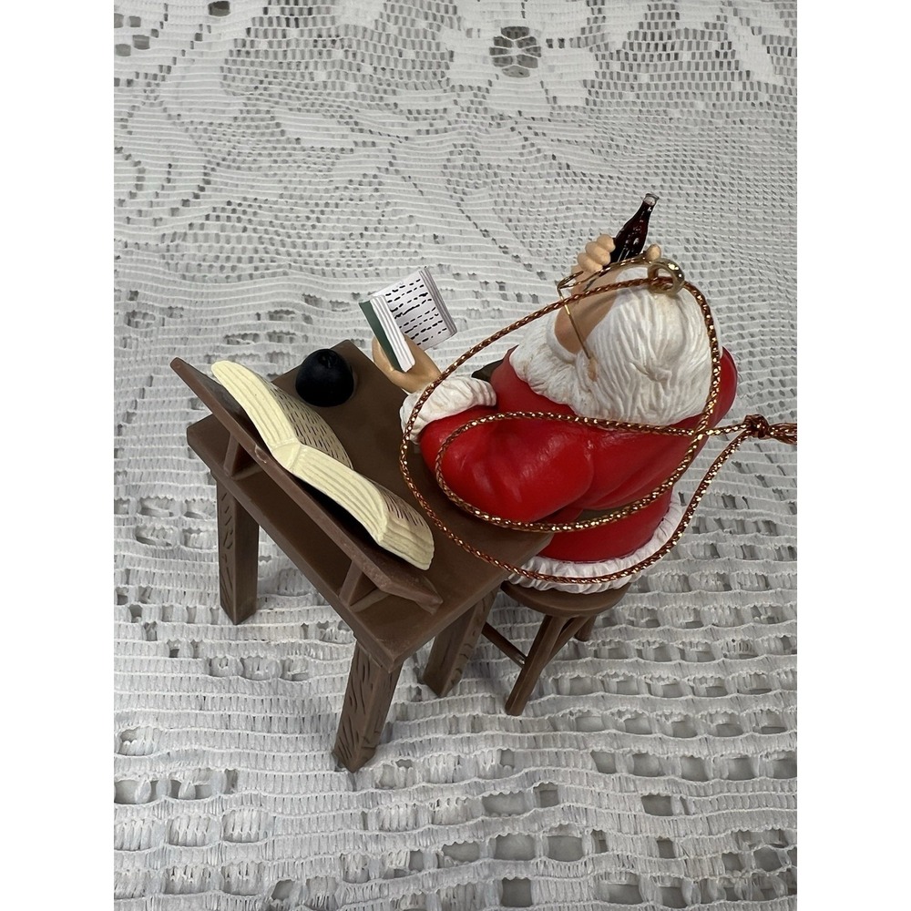 Coca-Cola Trim A Tree Santa's List 1997 Ornament Enesco w Box Vintage - Picture 6 of 16